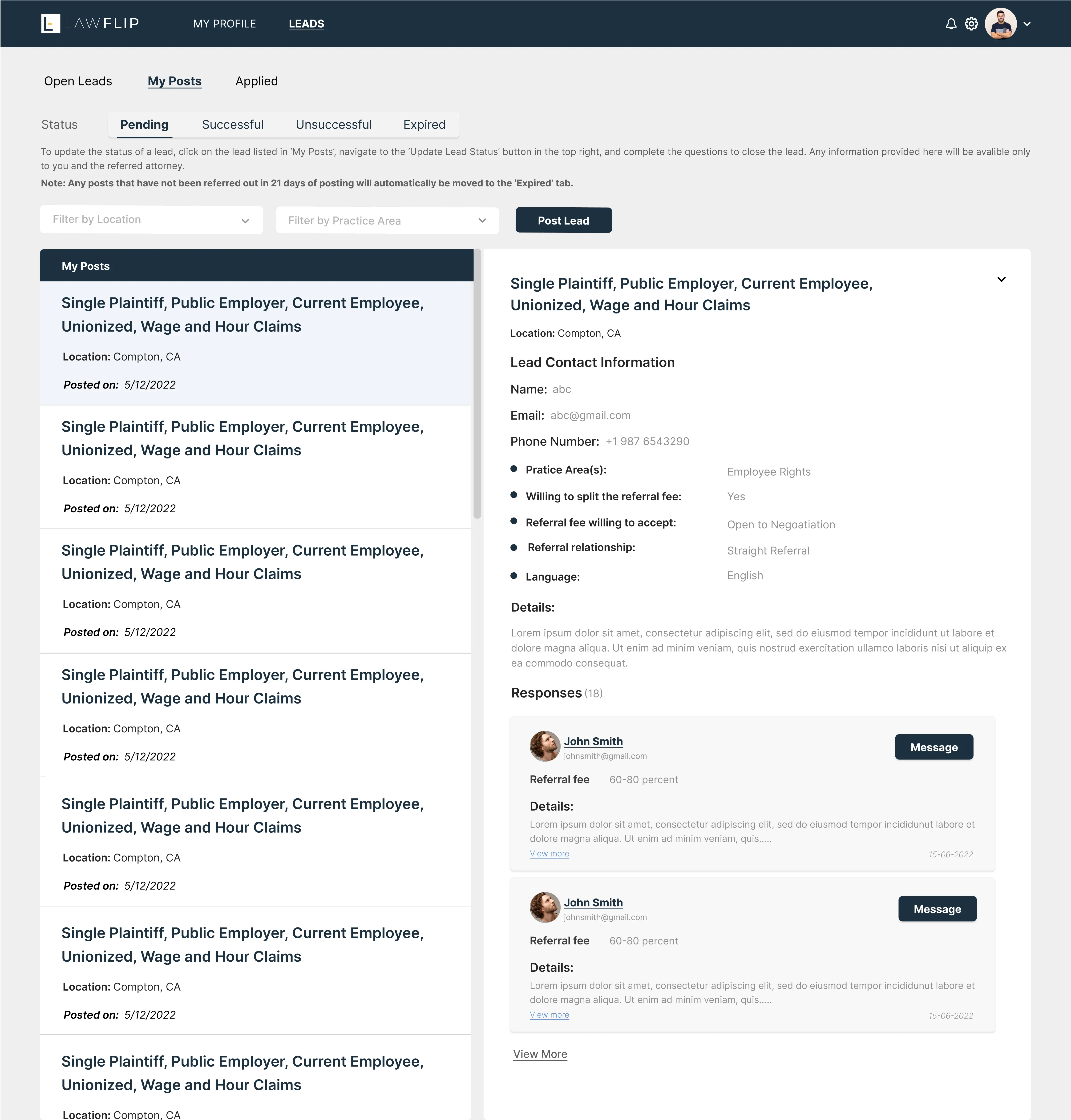 Lawflip project featured image