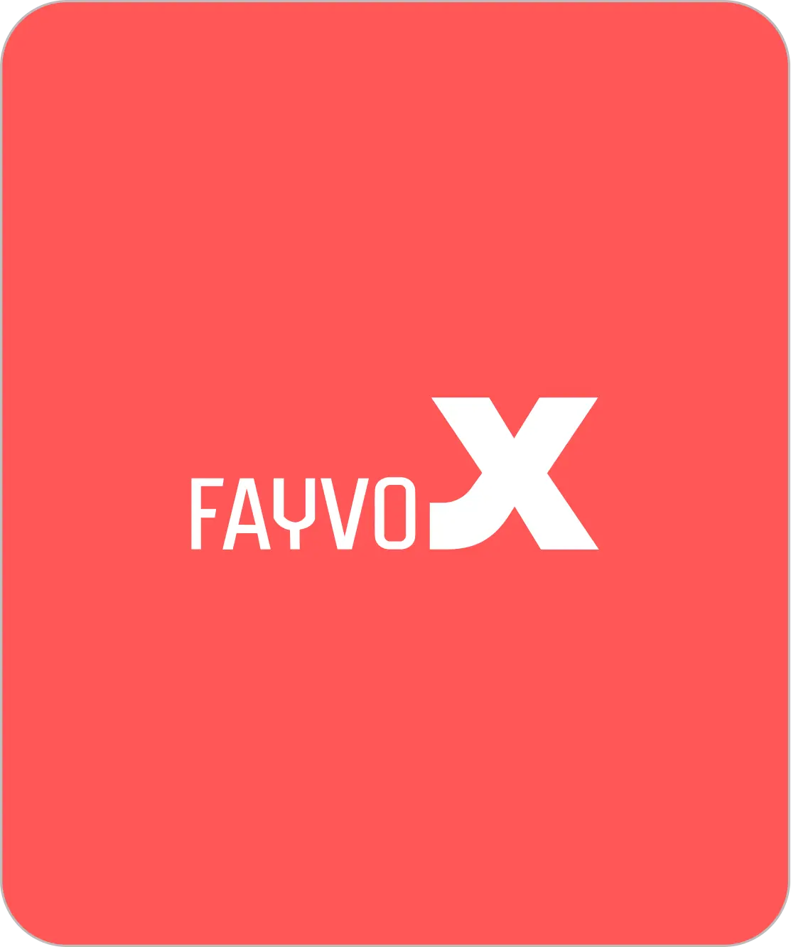 fayvo X logo