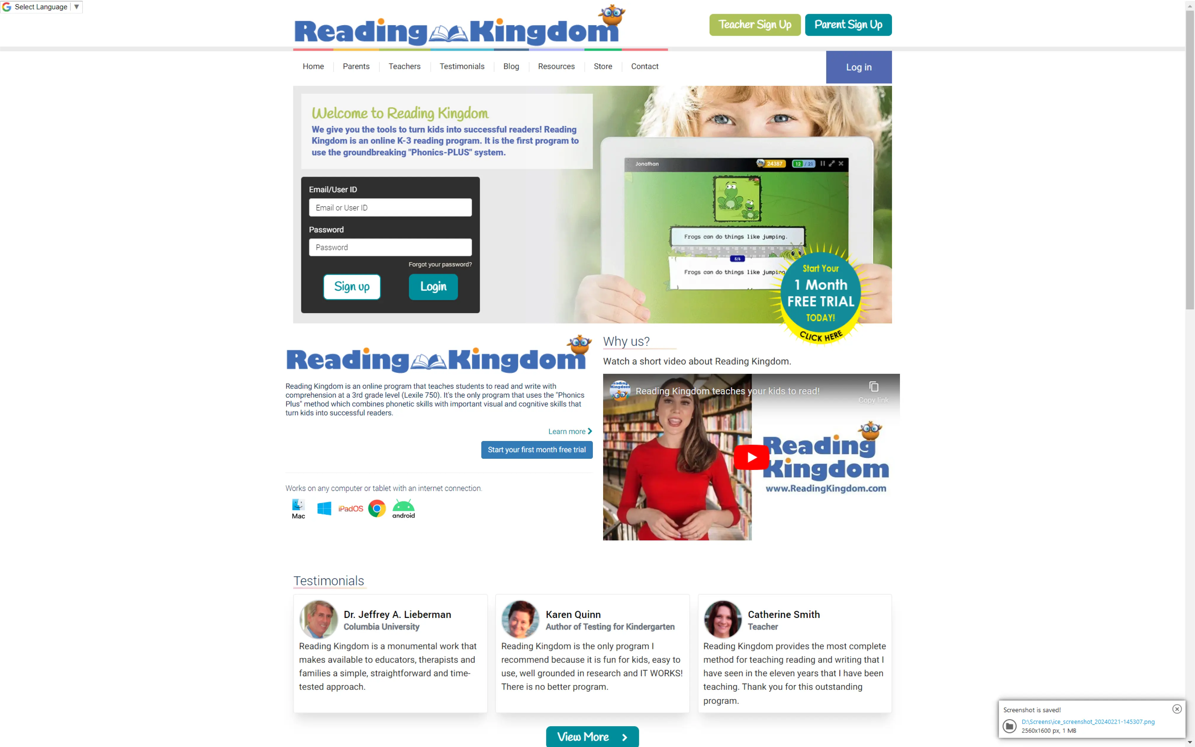Reading kingdom project banner image