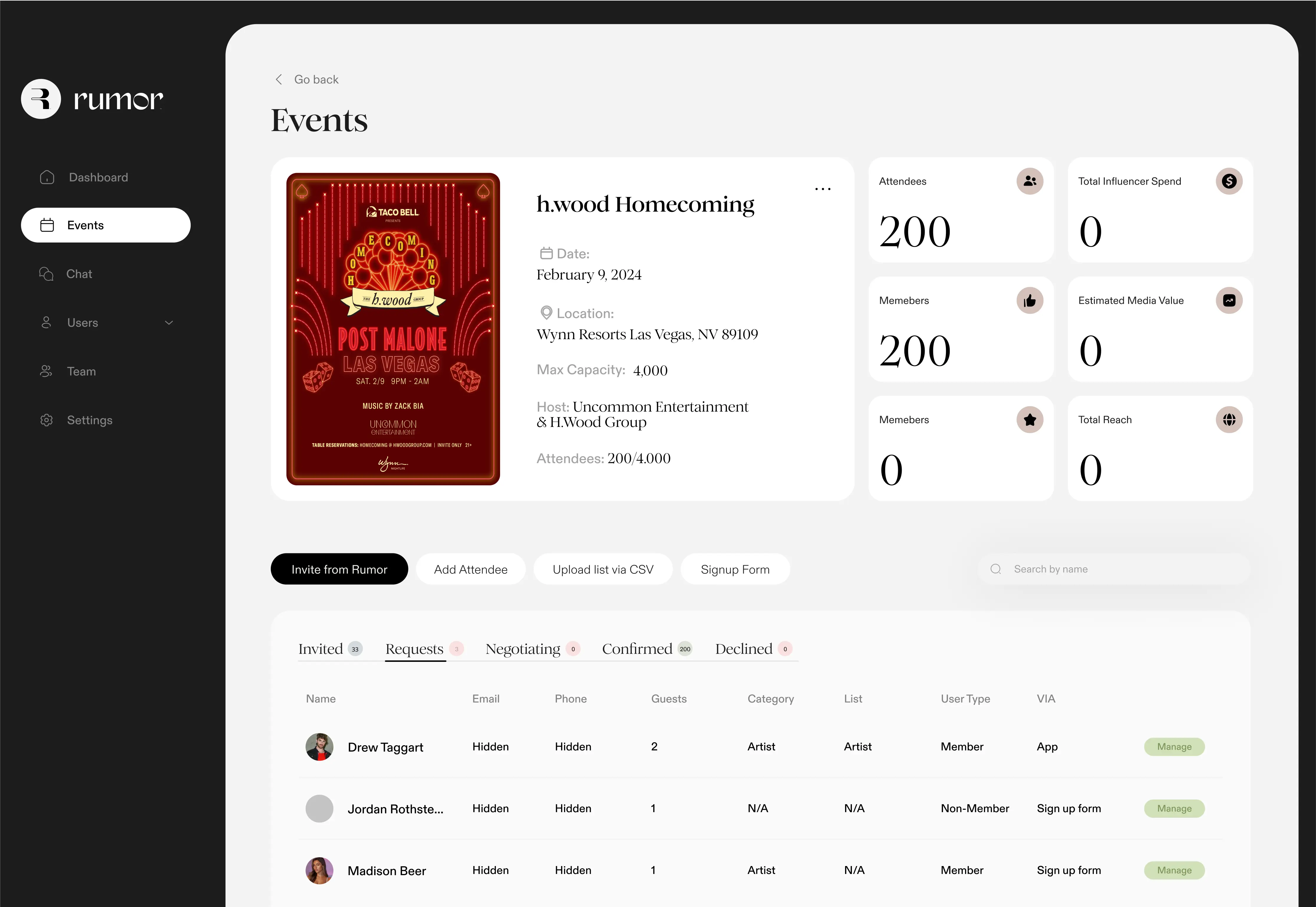rumor project featured image